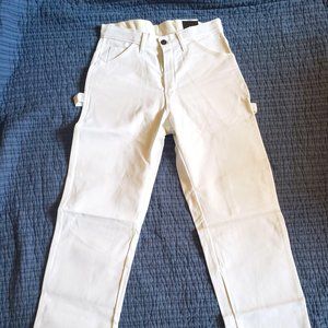 White Dickies Utility Pants